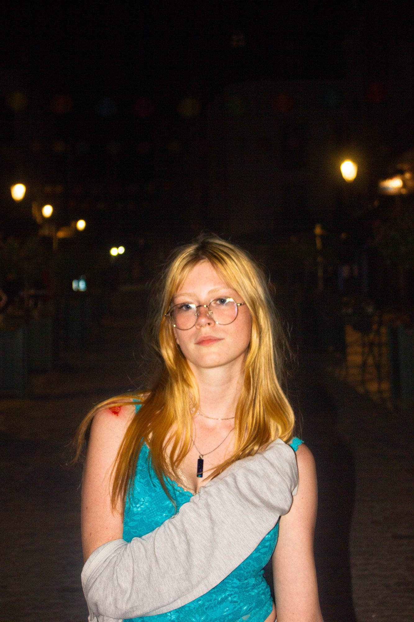 Portrait de nuit au flash