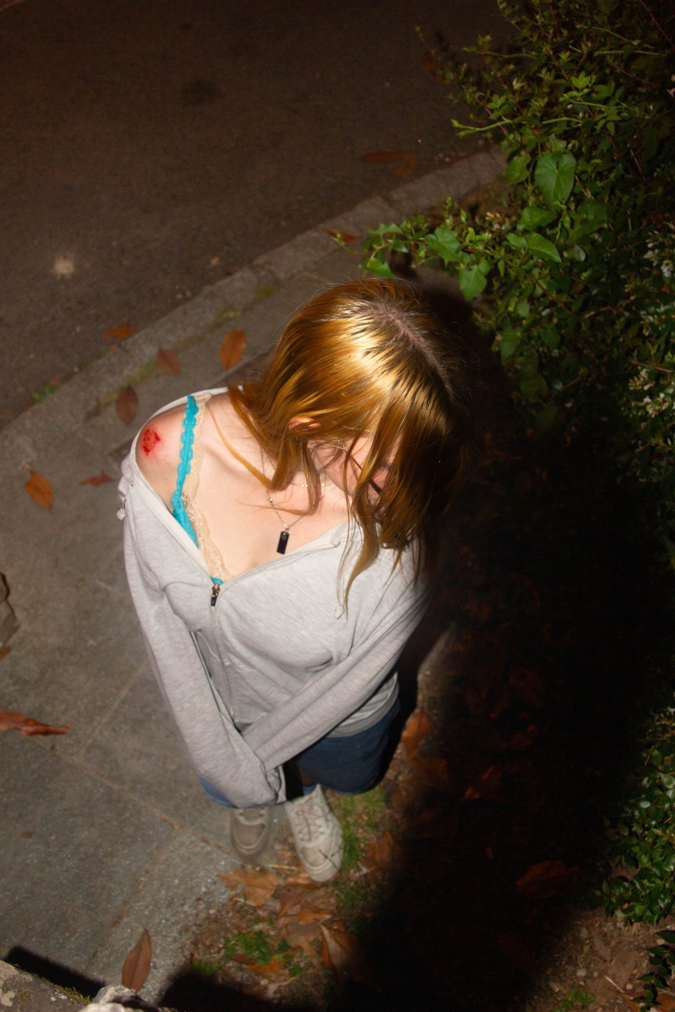 Portrait nocturne vu d'en haut